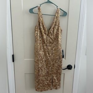 Venus Gold Sequin Dress